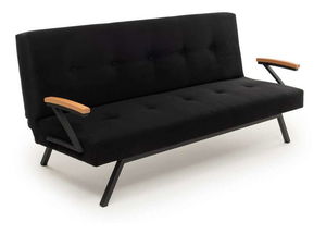 Rozkladacia pohovka Zvia (čierna)