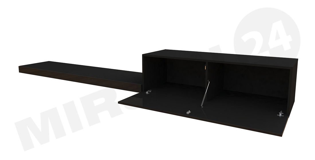 TV stolík Mirjan Rosalie (biela + biely lesk)