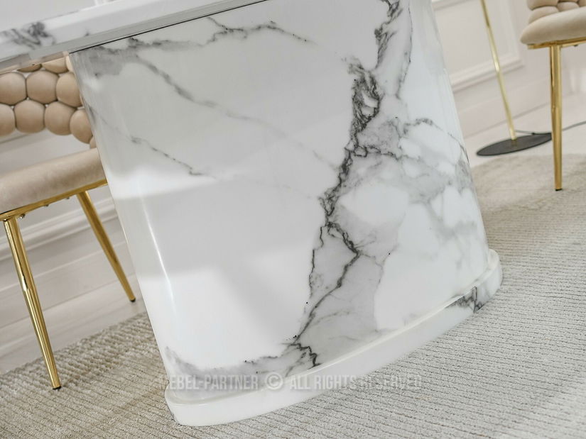 Masă de sufragerie Belka Stol (marmură albă)