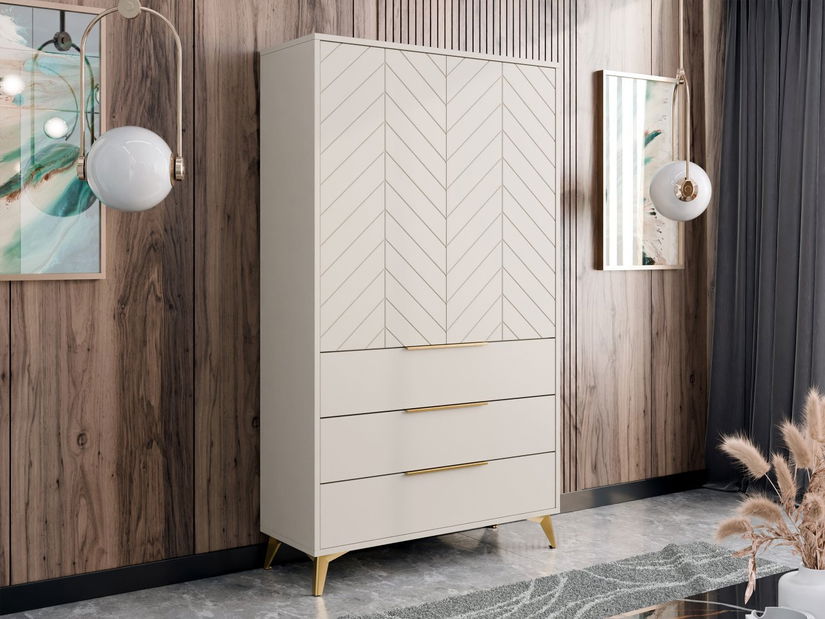 Dulap cu rafturi Semprum 2D3SZ (nisipiu bej)