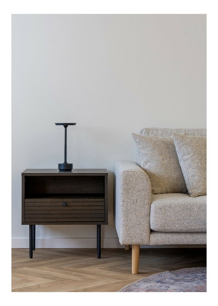 Noćni ormarić Ksitina 7 (tamnosmeđa)