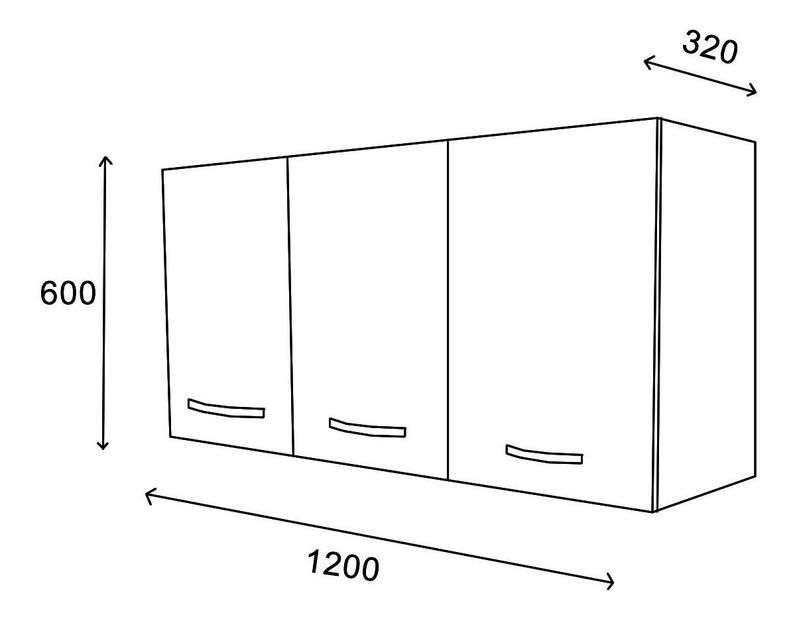Kuchynská skrinka Sovevo 1 (biela) 