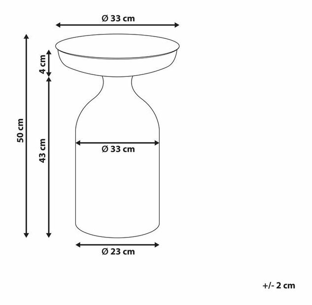 Măsuță laterală Topanga (verde) 