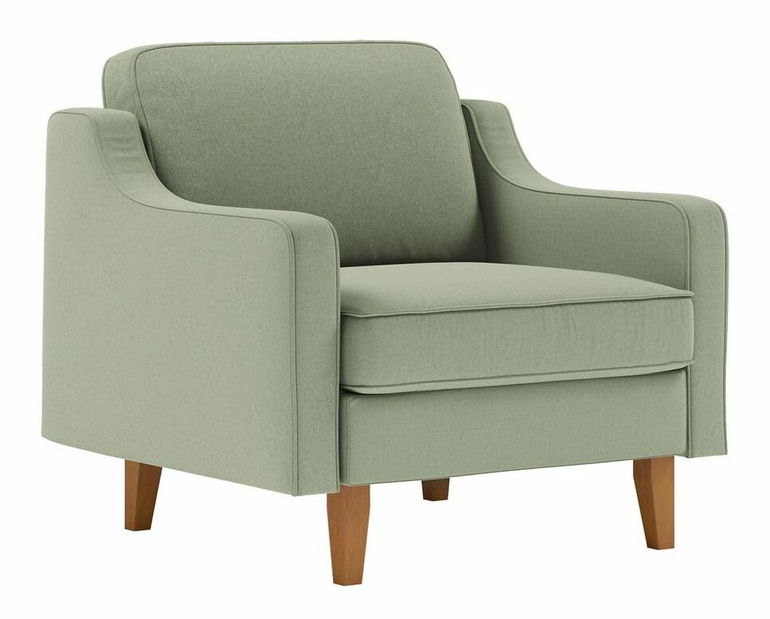 Kreslo Robia 1 (morská zelená + orech)