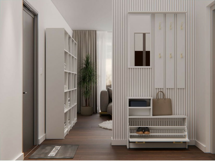 Predsieňová zostava Vayan 1 (kašmír) (so zrkadlom)