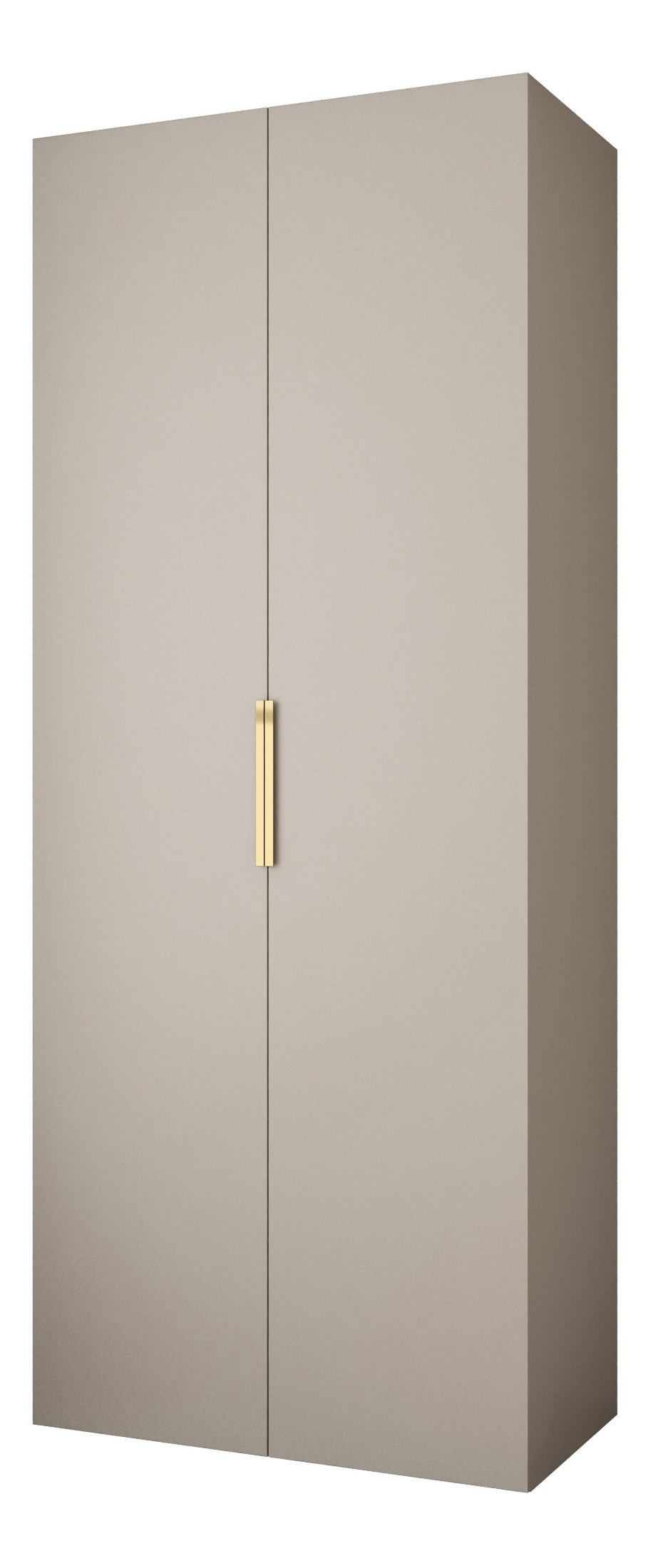 Dulap de haine 100 cm Carmela 40-4 (Cașmir + Auriu)