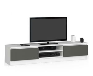 Masă TV Katalina (alb + gri)
