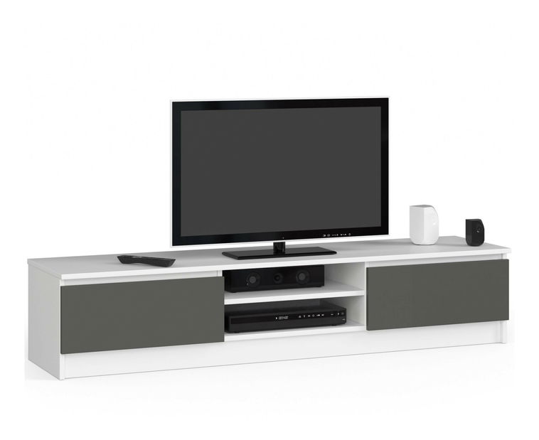 Masă TV Katalina (alb + gri)