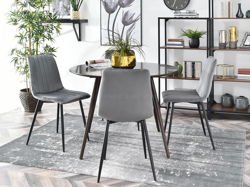 Scaun Mia (gri + auriu)