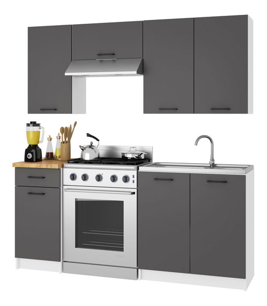 Dulap de bucătărie superior Organo W1 30 (alb + grafit)