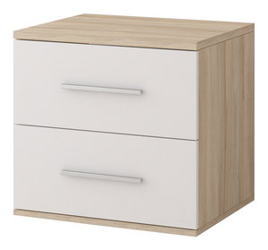 Noćni stolić Oleg III (bijela + hrast sonoma)