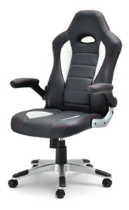 Gaming stolica Race (bijela + siva)