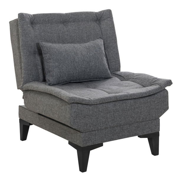 Ülőgarnitúra 3+1 Santic (sötétszürke)