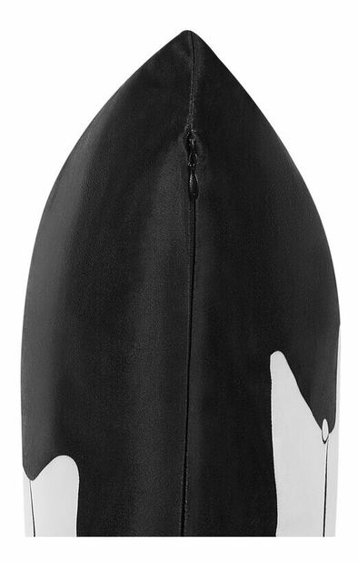 Set 2 buc perne decorative 45 x 45 cm Mant (negru)