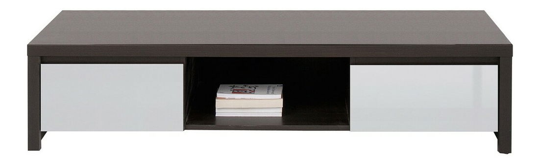 TV asztal Kasey RTV2S (wenge + magasfényű szürke)