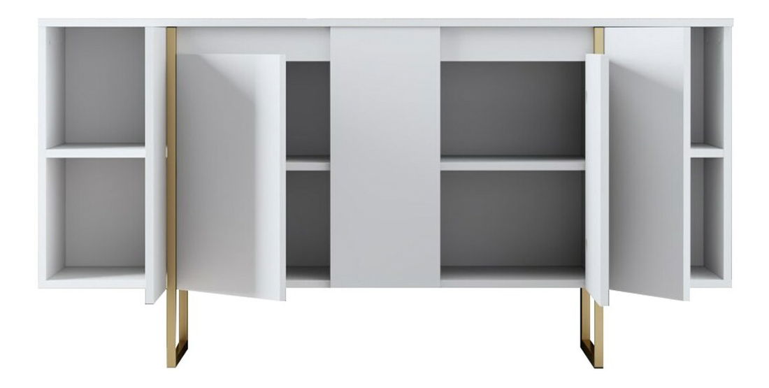 Ormarić Luna (bijela + zlatna)