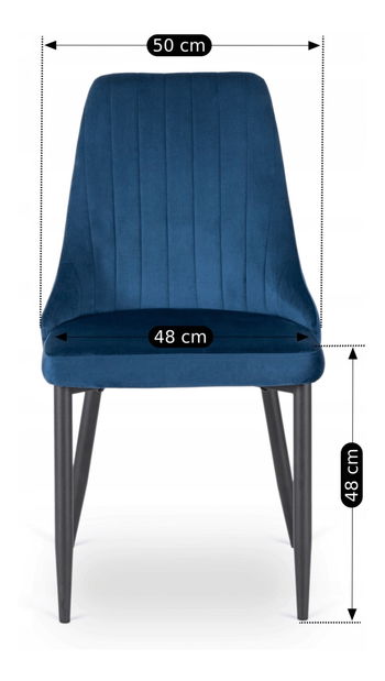 Jedálenská stolička Boquete (námornícka modrá) 
