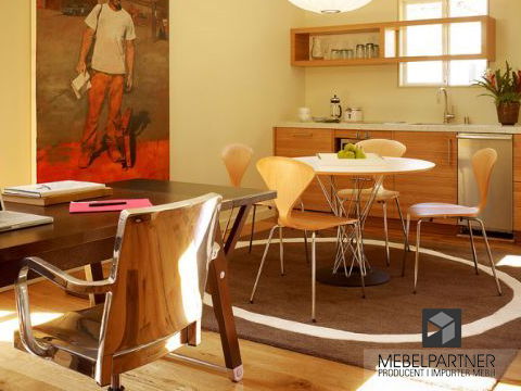 Blagovaonski stol Torpedo (bijela + krom)