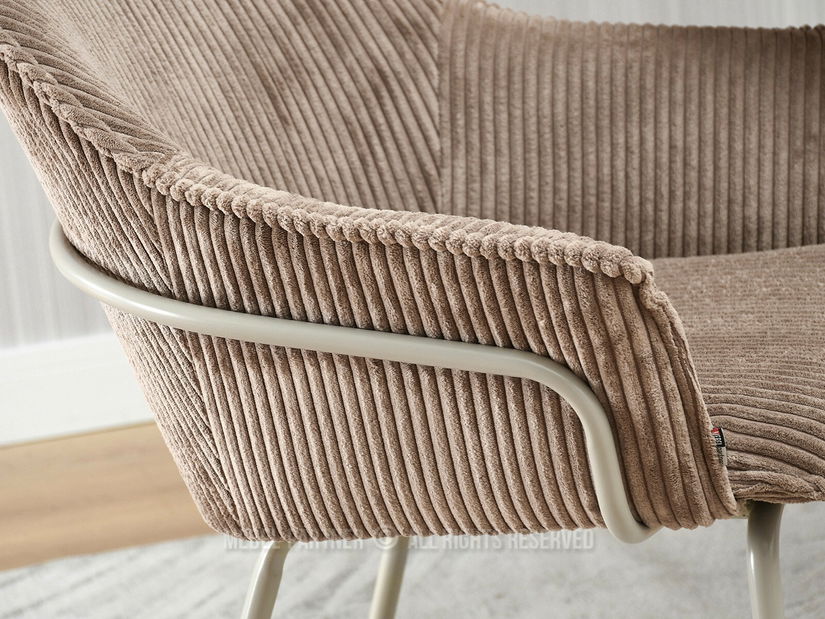 Stolička Val (karamel + béžová)