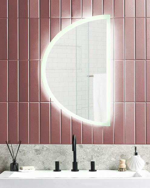 Nástenné zrkadlo Bridgette (strieborná)