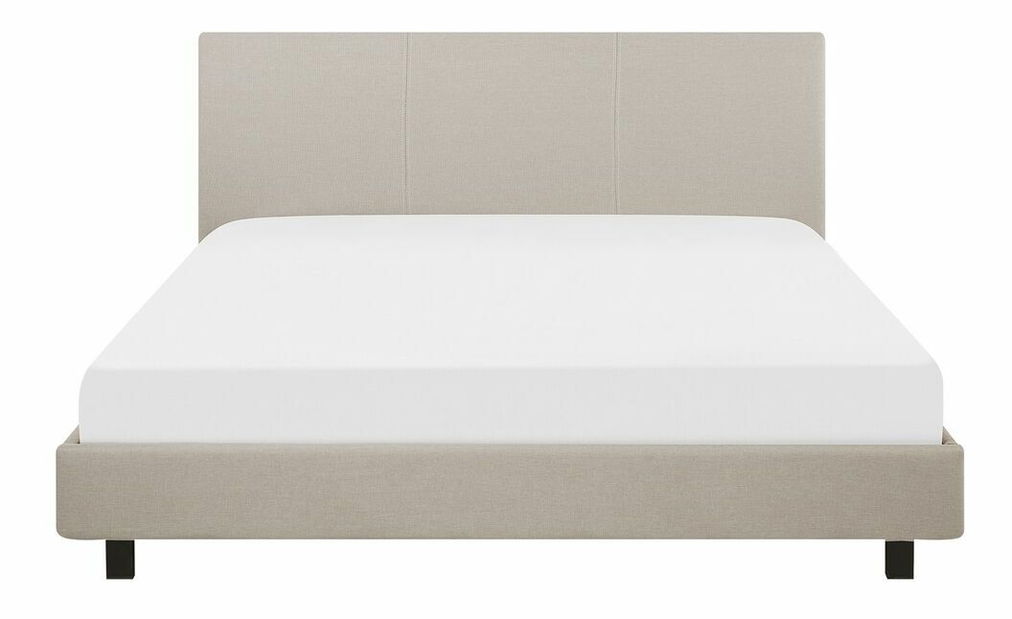 Bračni krevet 160 cm ALVIA (s podnicom) (bež)