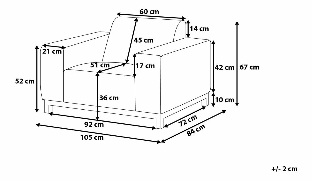 Fotoliu de grădină Raviol (gri)