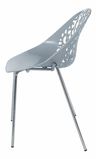 Set 4ks. jedálenských stoličiek Mumbwa (svetlosivá)