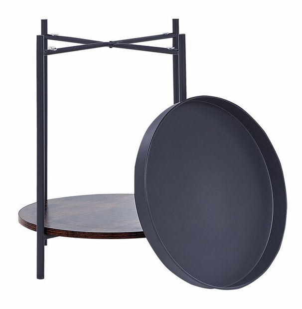 Príručný stolík Betsabe (čierna)