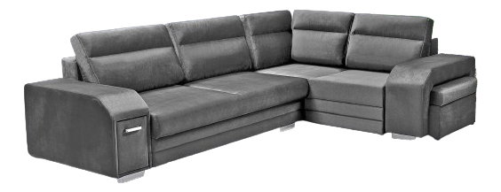 Colțar Alfredo (tmavoArgintiu) (D)