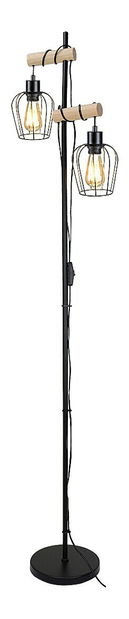 Lampă de podea Hadia 5246 (natural + negru mat)