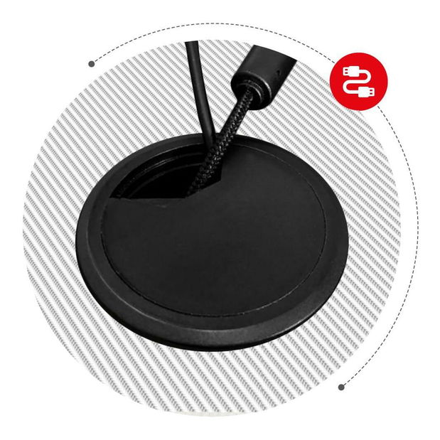 Kutni PC stolić Hyperion 7.0 (crna + bijela)