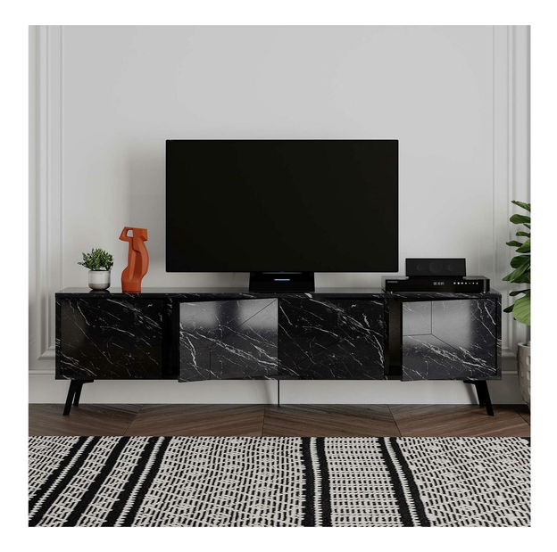 TV stolík/skrinka Duben (čierna)