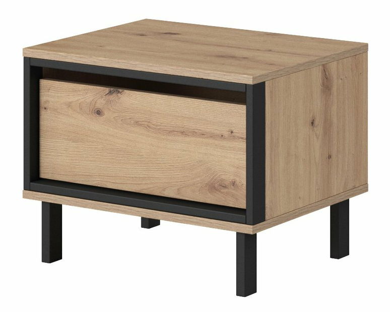 Set 2 ks. nočných stolíkov Nedra J (dub artisan + antracit)