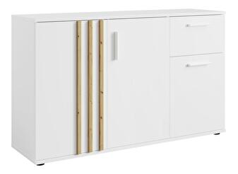 Komoda Tullin 2 (biela + dub artisan)