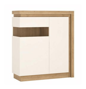 Vitrína Leonan 04 (s osvetlením) (L)