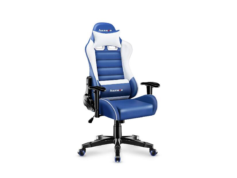 Scaun gaming pentru copii Rover 6 (alb + albastru)