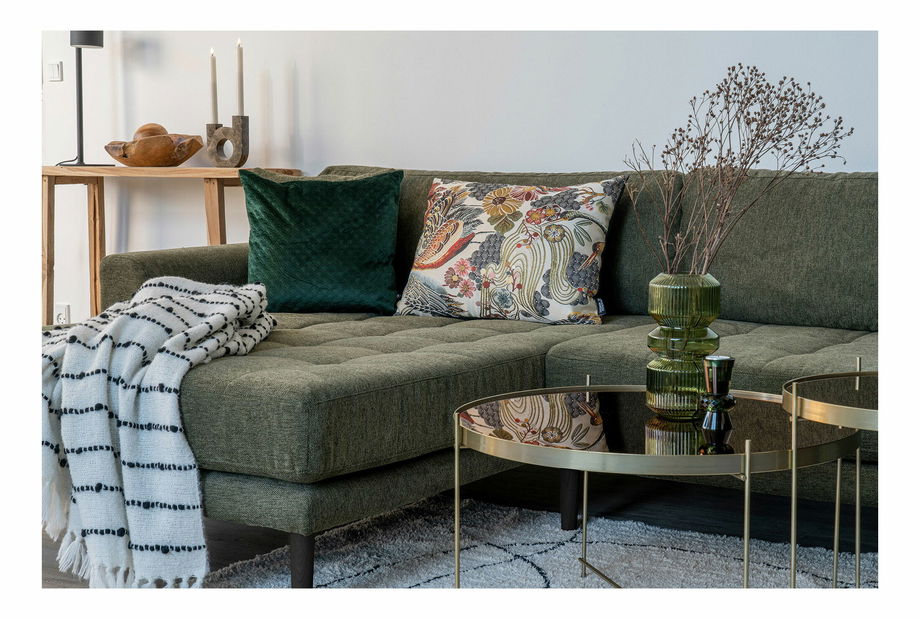 Rohová sedacia súprava (L) Lvaveriaora (olivovo zelená)