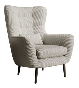 Kreslo Veneza 2 (svetlosivá + čierna)