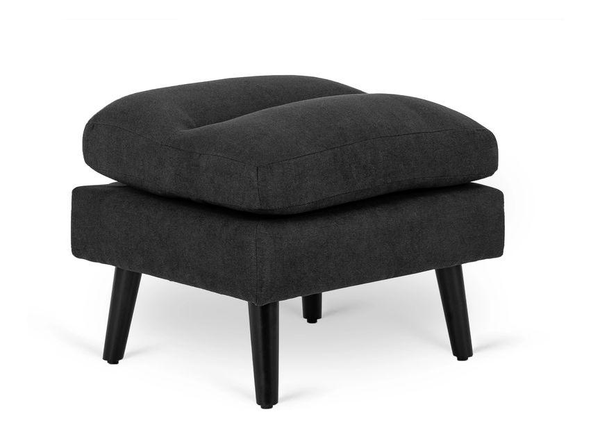 Polohovacie kreslo Hondurenas (čierna) (s taburetkou)