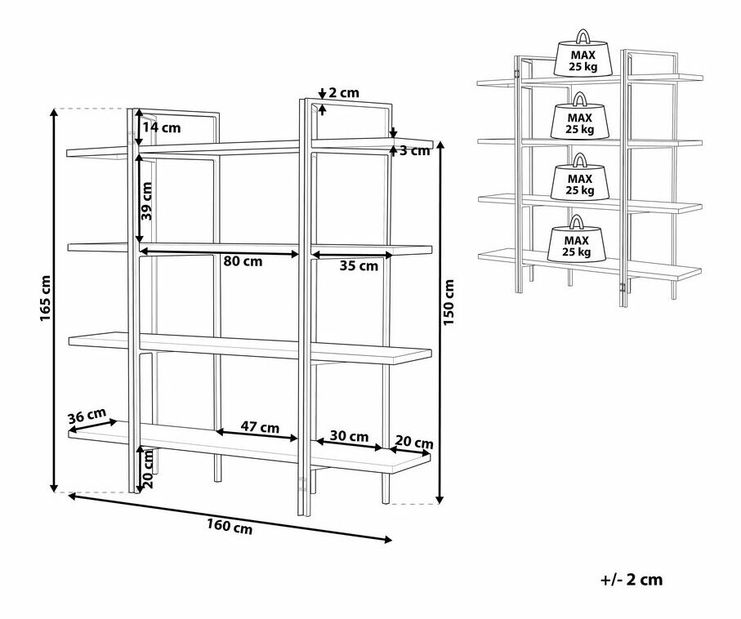 Raft Cosme (maro închis)