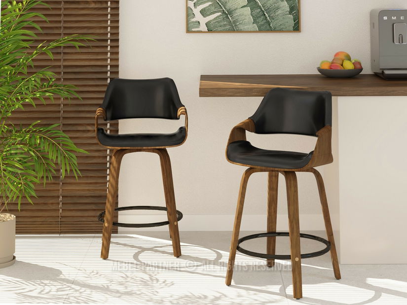 Scaun bar Rolenzono H65 (negru)