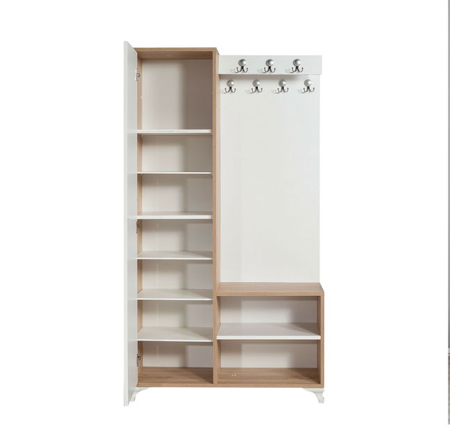 Mobilier hol Iris 200 (stejar sonoma) (cu oglindă)