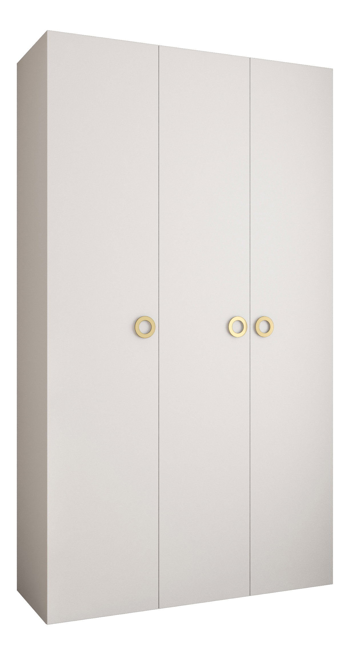 Ruhásszekrény 150 cm Carmela 50-1 (fehér + arany)