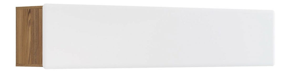 Polička BRW Possi Light SFW1K/4/20 (smrekovec sibiu zlatý + lesk biely)