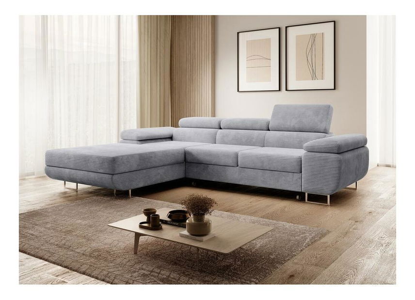 Colțar Grande (S) (gri deschis + crom)