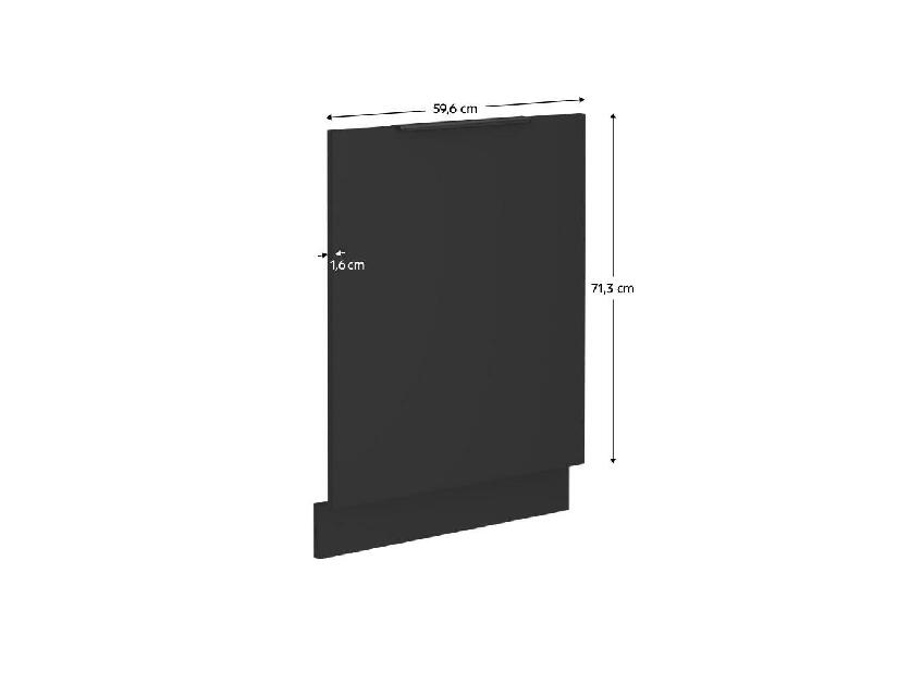 Dvierka na vstavanú umývačku riadu Sobera ZM 713x596 (čierna) 