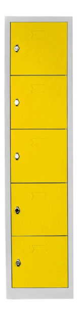 Uzamykateľná skriňa Jessia 8 (žltá)