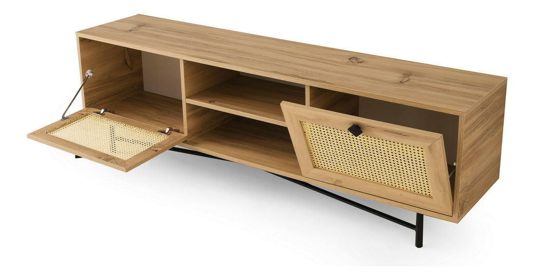 TV asztal/szekrény Bego 1 (tölgy + fekete)