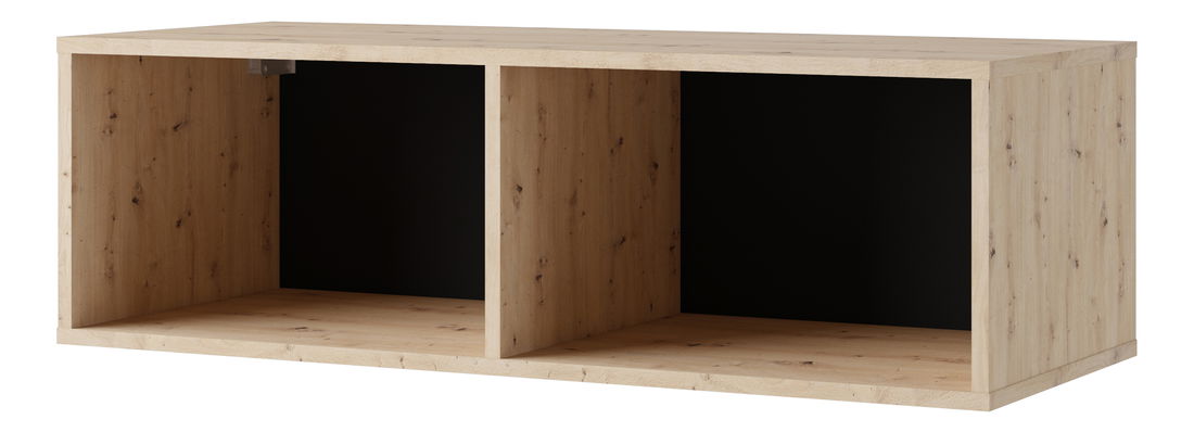 Raft suspendat Calabria P100 (stejar artisan + negru)