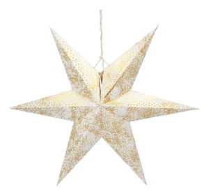 Vianočná hviezda šesticípa RXL 363 (zlatá)